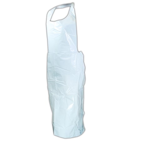 Magid EconoWear DA2845W White 28" x 45" 2 Mil. Disposable Polyethylene Apron